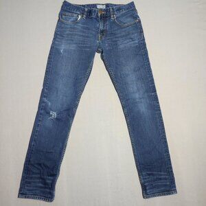 Bootlegger jeans men's size W30/L31 dark washed denim blue slim straight